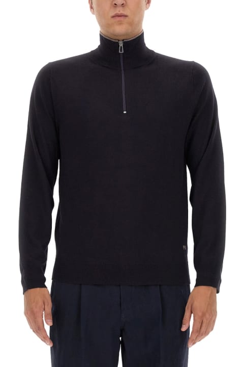 PS by Paul Smith Sweaters for Men PS by Paul Smith Jersey With Logo Embroidery