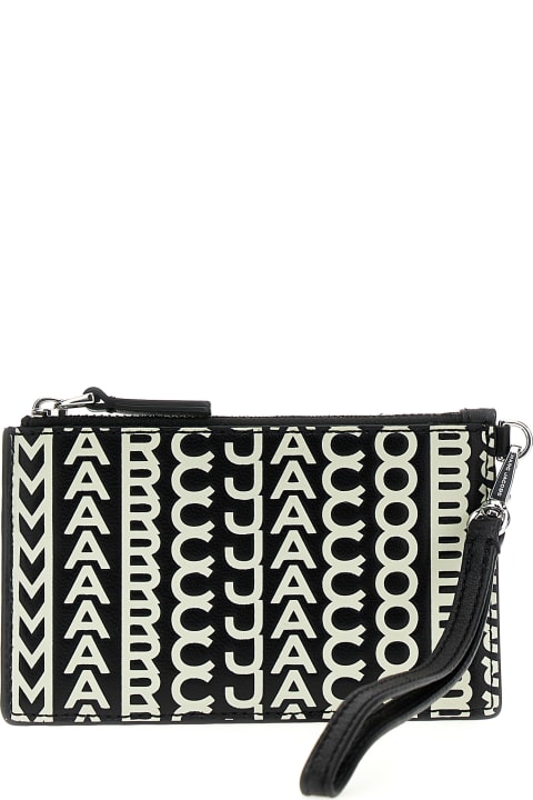 Marc Jacobs for Women Marc Jacobs The Monogram Leather Top Zip Wristlet