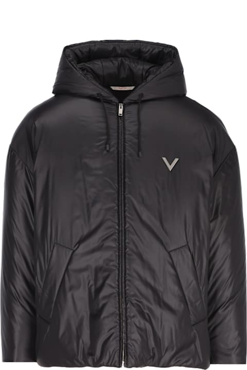 Valentino Clothing for Men Valentino Zip-up Drawstring Padded Coat