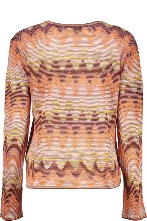 M Missoni Clothing for Women M Missoni Long Sleeve Crew-neck Sweater