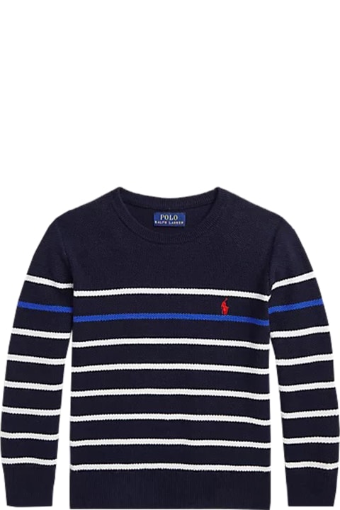 Ralph Lauren Sweaters & Sweatshirts for Boys Ralph Lauren Striped Cotton Pique Sweater
