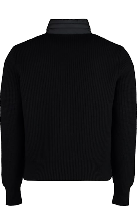 Moncler Sweaters for Men Moncler Cardigan With Padded Front Panel