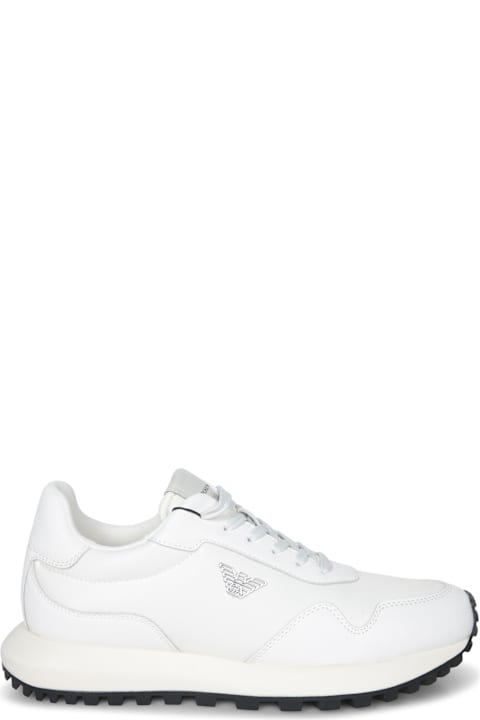 Emporio Armani أحذية لـ القسم الرجالي Emporio Armani Sustainability Values Lace-up Sneakers