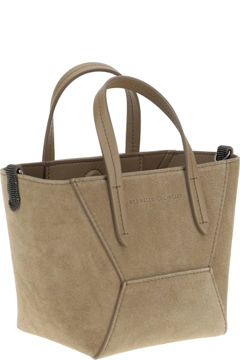 Brunello Cucinelli Bags for Women Brunello Cucinelli Suede Shoulder Bag