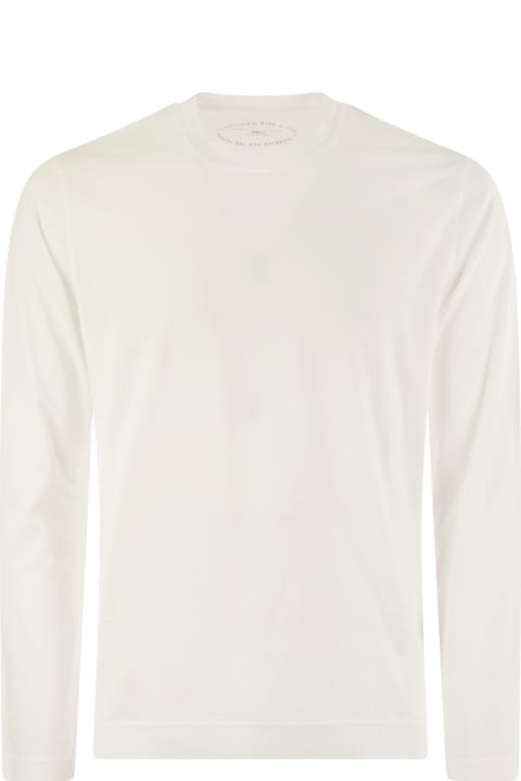 Fashion for Men Fedeli Extreme Long-sleeved Giza Cotton T-shirt