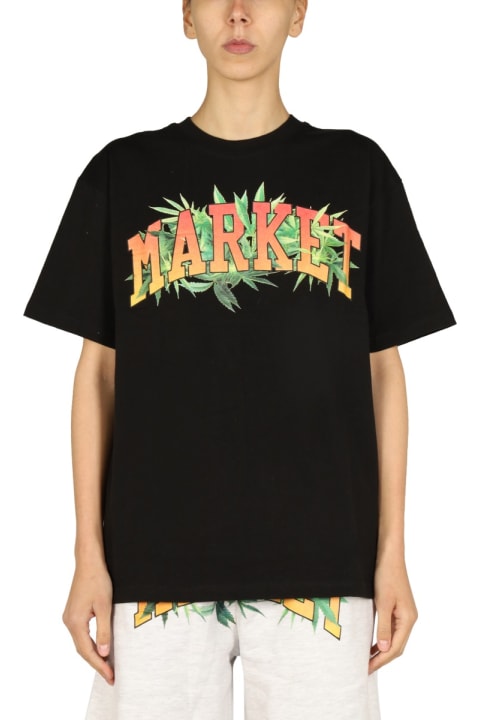 Market Men Market Logo Print T-shirt