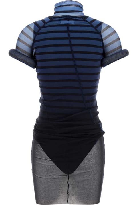 Jean Paul Gaultier Dresses for Women Jean Paul Gaultier Printed Mesh Dress