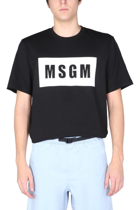 メンズ MSGMのトップス MSGM T-shirt With Logo Box
