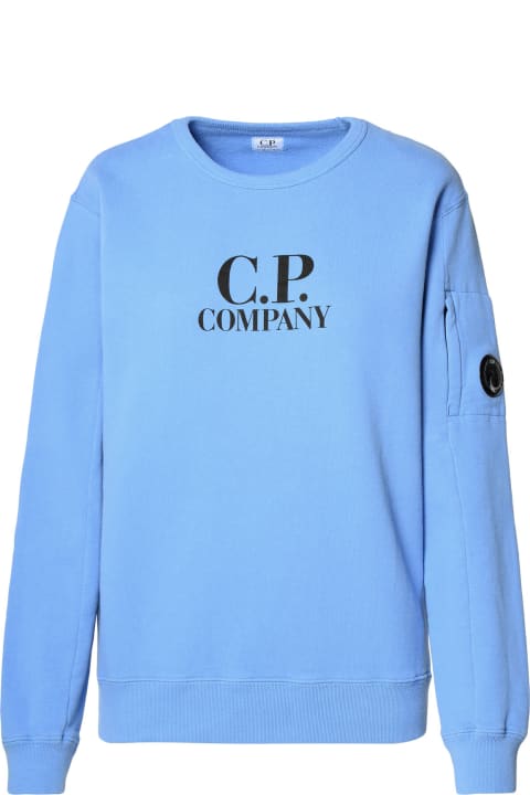C.P. Company Kids C.P. Company Light Blue Cotton Sweatshirt