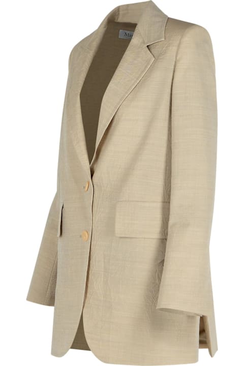 Max Mara Clothing for Women Max Mara 'acacia' Beige Virgin Wool Jacket