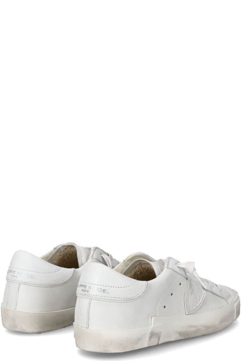 Fashion for Women Philippe Model Prsx Low-top Sneakers In Leather White