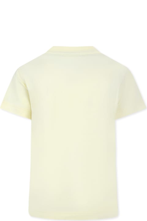 Topwear for Boys Fendi Yellow T-shirt For Kids With Logo