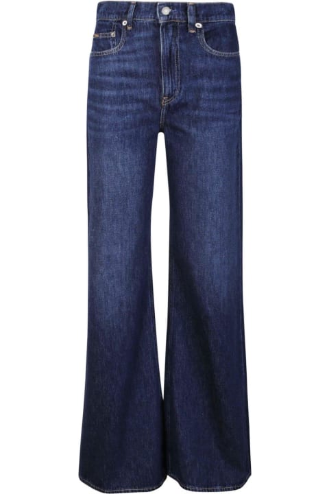 Ralph Lauren Jeans for Women Ralph Lauren Whiskered-effect Wide-leg Jeans