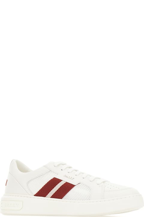 Bally Sneakers for Men Bally White Leather And Mesh Sneakers