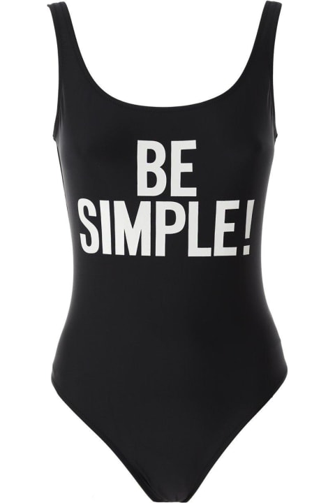 ウィメンズ Moschinoの水着 Moschino Slogan Printed One-piece Swimsuit