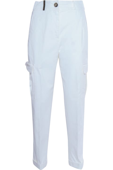 Homeware Peserico White Cargo Pants