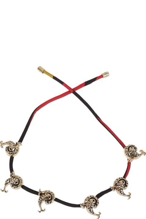 Fashion for Women Pucci Necklace - Bronze Solid+silk Twill