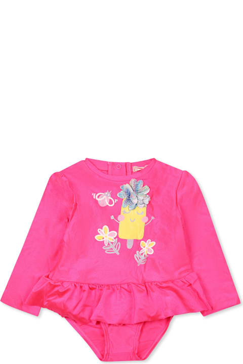 Billieblush Clothing for Baby Girls Billieblush Fuchsia Bikini For Baby Girl With Ice Cream