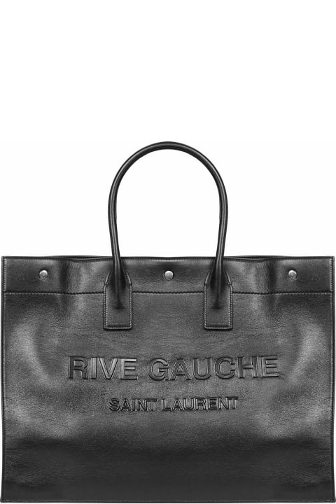 メンズ Saint Laurentのトートバッグ Saint Laurent Rive Gauche Large Tote Bag