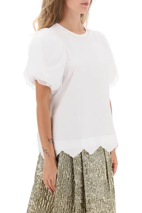 Simone Rocha Topwear for Women Simone Rocha Puff Sleeve A-line T-shirt