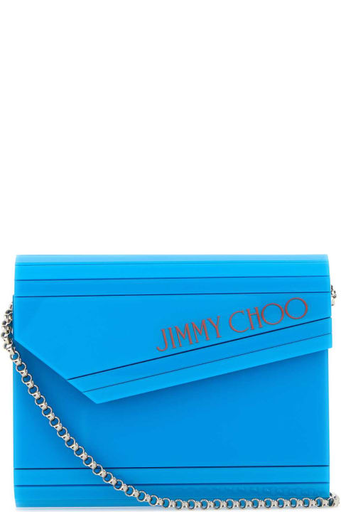 Jimmy Choo Shoulder Bags for Women Jimmy Choo Turquoise Acrylic Candy Clutch