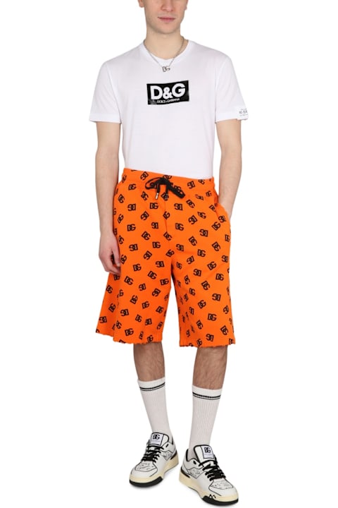 الملابس لـ القسم الرجالي Dolce & Gabbana Bermuda With Logo