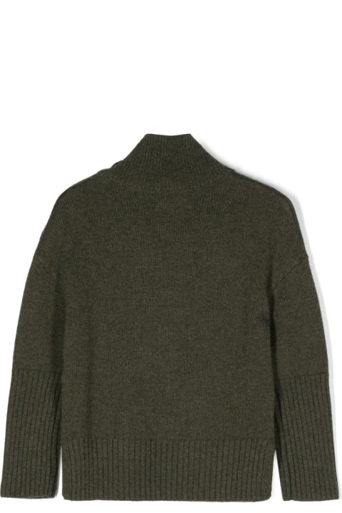 Zadig & Voltaire Sweaters & Sweatshirts for Girls Zadig & Voltaire Zadig & Voltaire Pullover Crema In Misto Lana Bambina