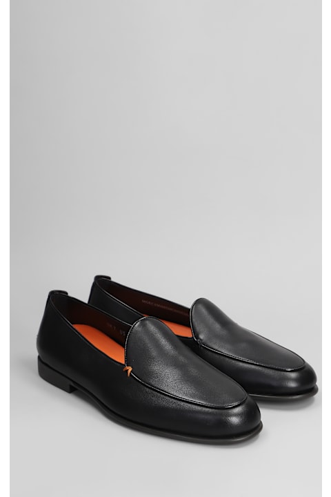 Santoni for Men Santoni Vibe B Loafers In Black Leather