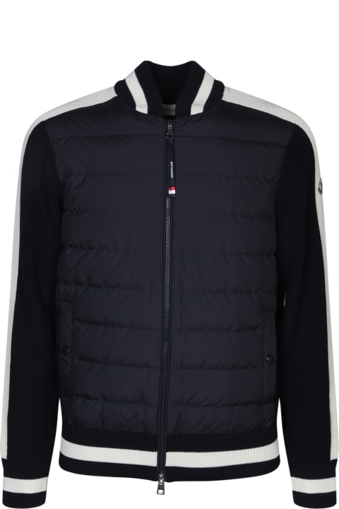 Sweaters for Men Moncler Padded Zip-up Cardigan