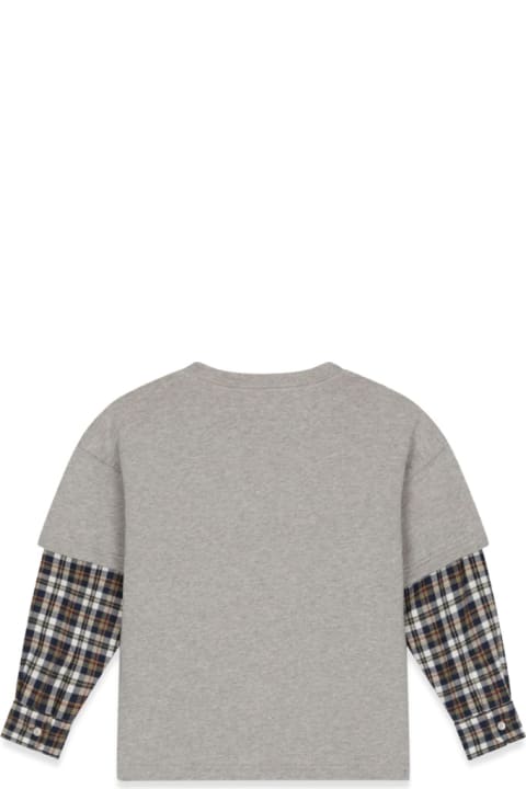 ボーイズ Dolce & GabbanaのTシャツ＆ポロシャツ Dolce & Gabbana T-shirt Prairie Sleeves Checks