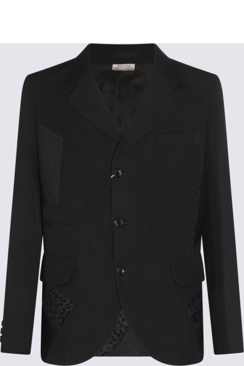 Comme Des Garçons Homme Plus Coats & Jackets for Men Comme Des Garçons Homme Plus Black Wool And Linen Blazer