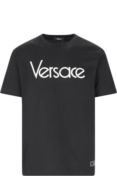Versace Topwear for Men Versace Logo T-shirt