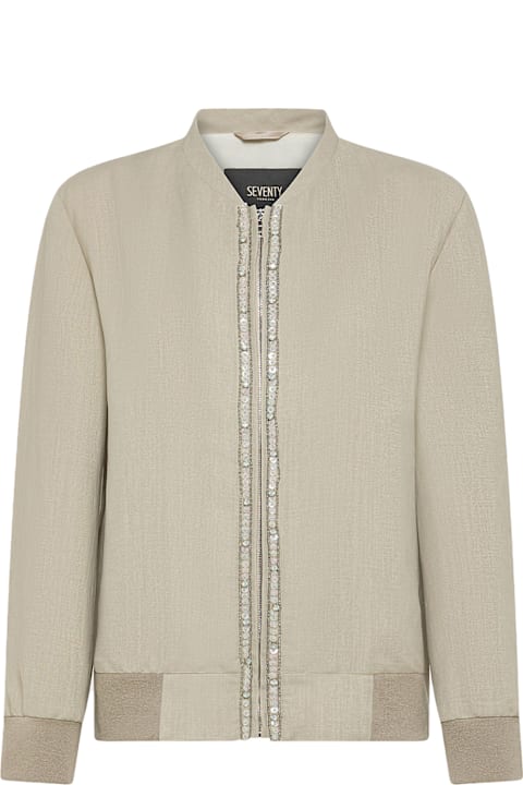 Seventy Clothing for Women Seventy Seventy Coats Grey