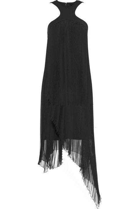 Givenchy Sale for Women Givenchy Black Pleated Dress With Asymmetrical Bottom