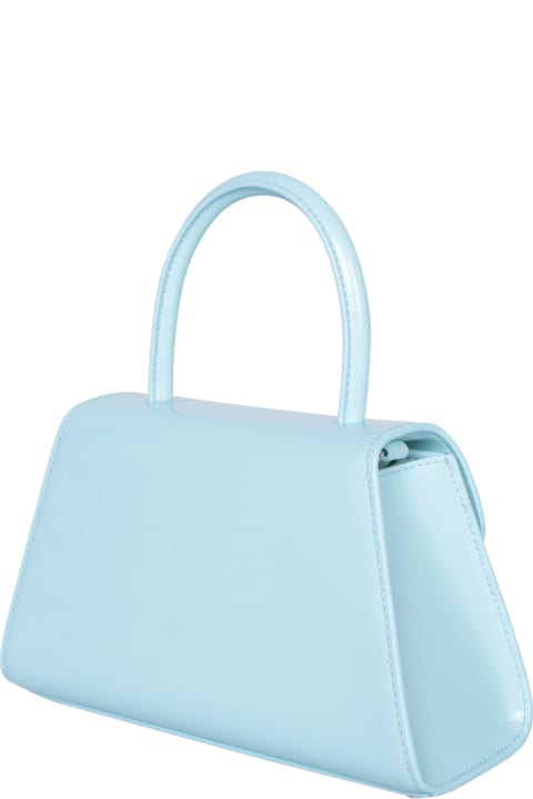 Luggage for Women self-portrait Light Blue Leather Bag