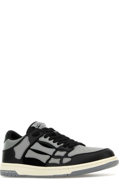 AMIRI for Men AMIRI Two-tone Leather Skel Sneakers