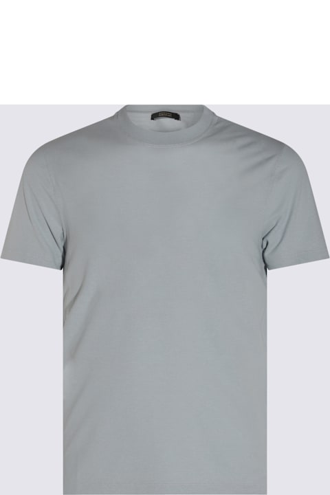 Zanone Clothing for Men Zanone Light Blue Cotton T-shirt