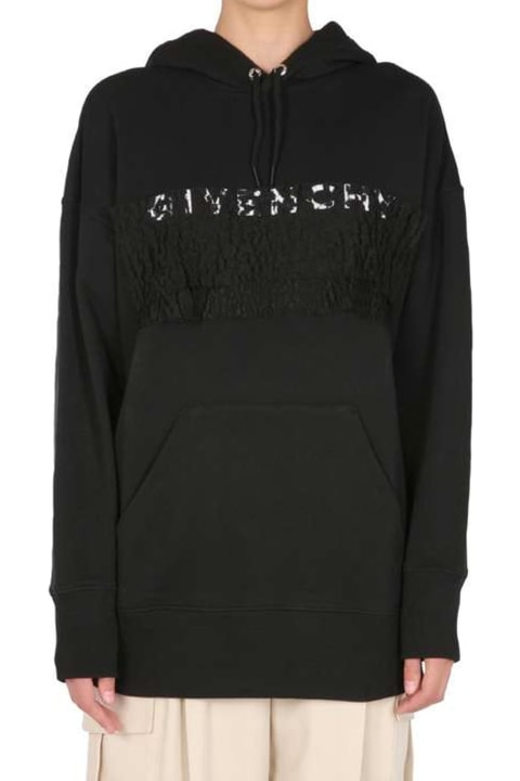 Givenchy Clothing for Men Givenchy Logo Hooded Sweatshirt