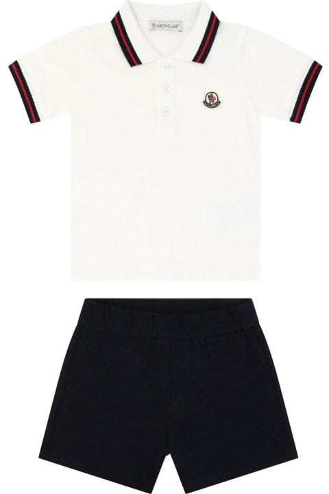 Moncler Bodysuits & Sets for Baby Girls Moncler Polo Shirt Set