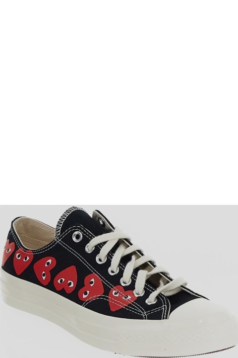 Sneakers for Men Comme des Garçons X Converse Chuck 70 Heart Printed Lace-up Sneakers