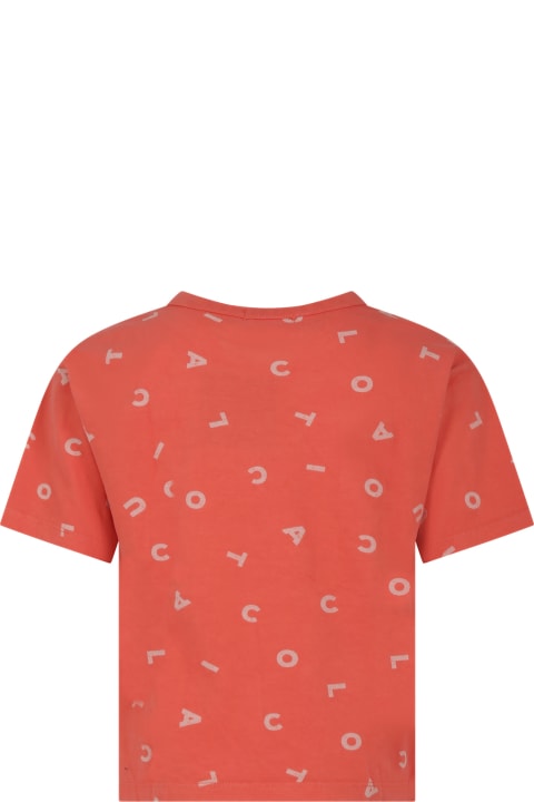 Coco Au Lait T-Shirts & Polo Shirts for Boys Coco Au Lait Red T-shirt For Kids With Logo