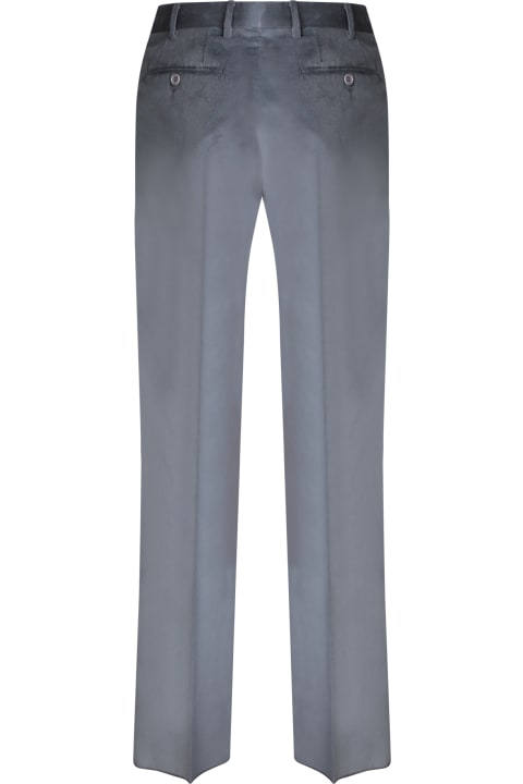 Canali for Men Canali Sky Blue Corduroy Trousers