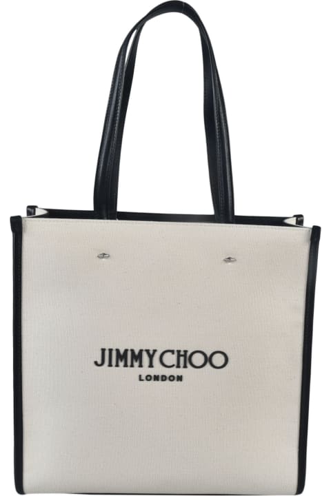 ウィメンズ新着アイテム Jimmy Choo Logo Print Tote