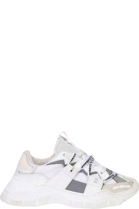 ボーイズのセール Dolce & Gabbana Unisex White Sneakers.