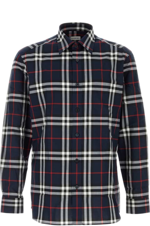 Burberry Shirts for Men Burberry Embroidered Poplin Shirt