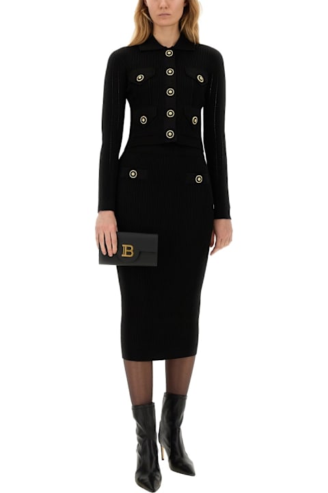 Homeware Balmain Knitted Midi Skirt