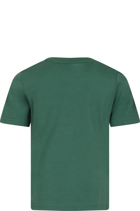 Fashion for Boys Hugo Boss Green T-shirt For Boy With Logo