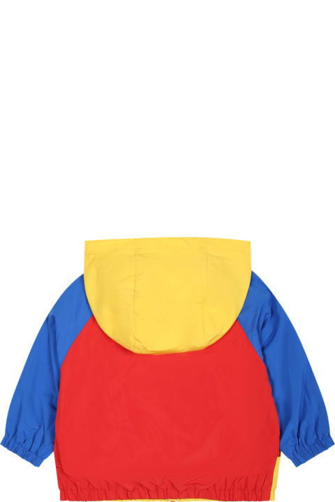 ベビーボーイズ Moschinoのコート＆ジャケット Moschino Multicolor Windbreaker For Baby Boy With Teddy Bear