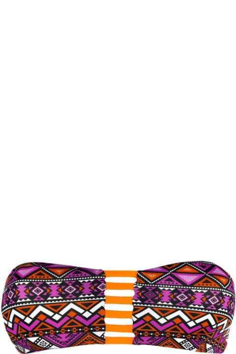 أدوات منزلية MC2 Saint Barth Bandeau Top Optical Print