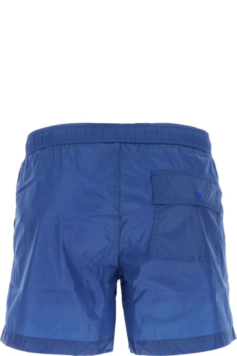 Moncler Pants for Men Moncler Blue Nylon Swimming Shorts